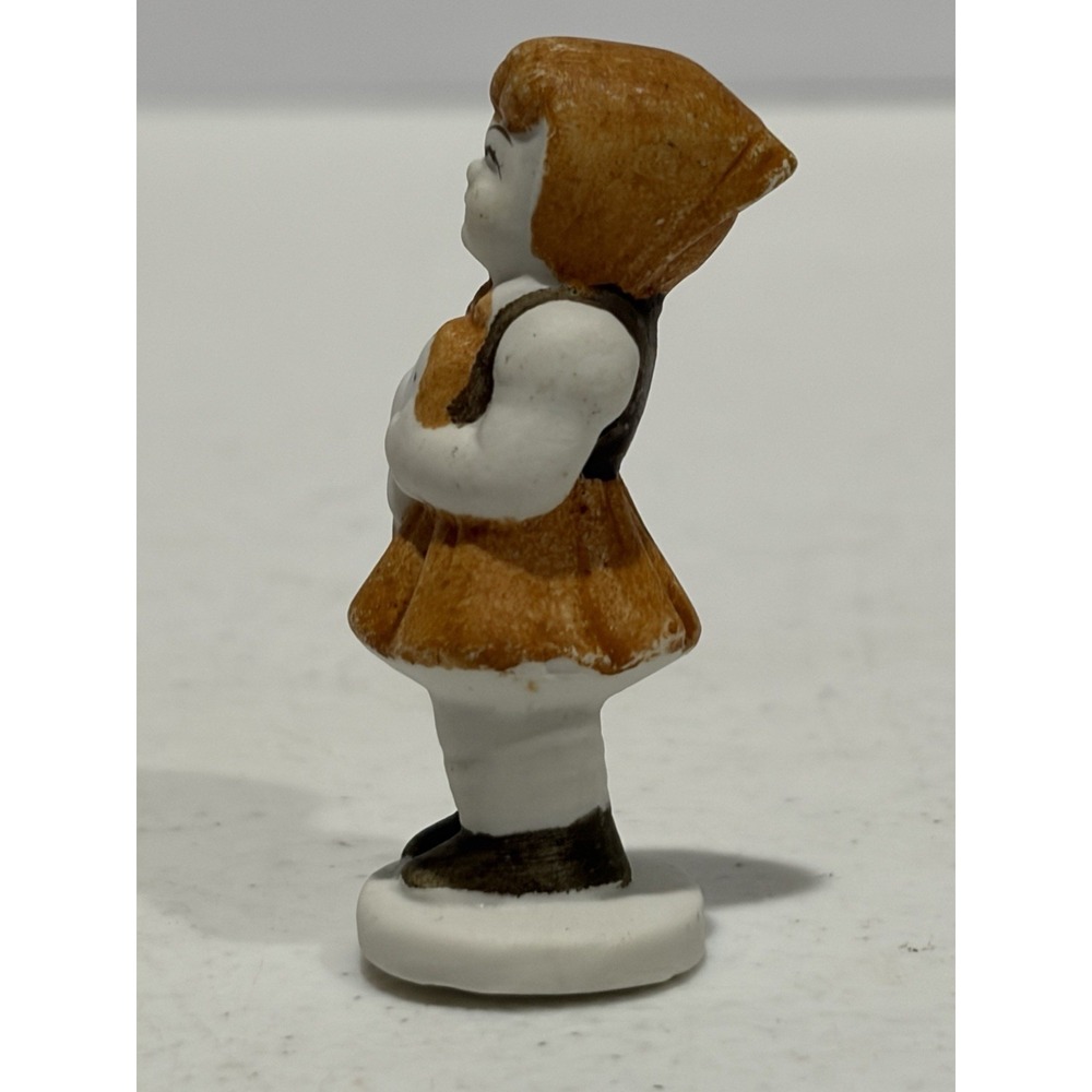 Vintage Japan Chalkware Girl Figurines Pair Mid Century Nursery Sisters - Picture 8 of 11